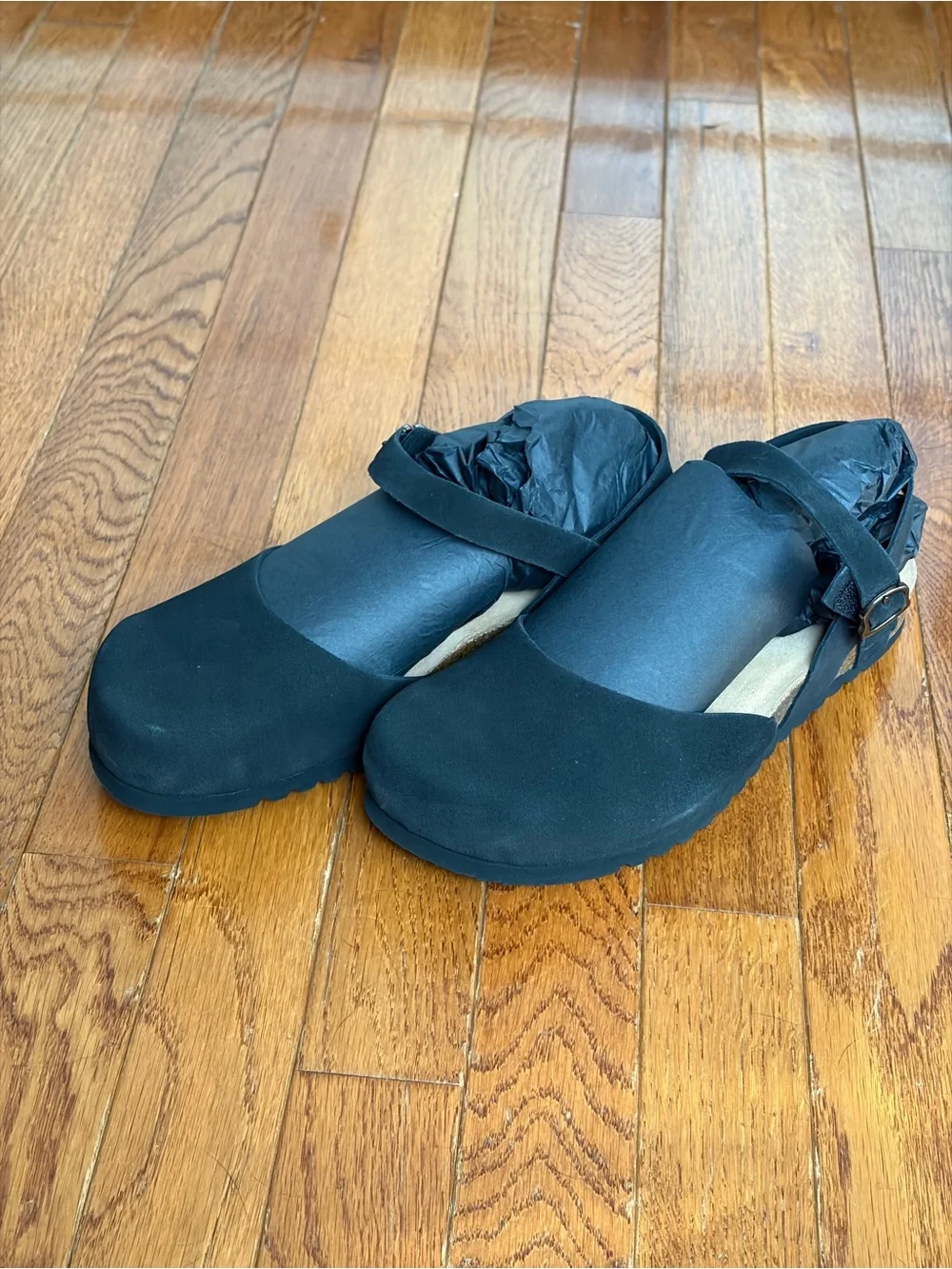 Black Slip-On Mary Jane Flats
